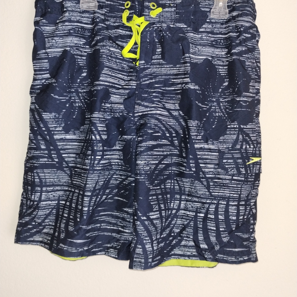 Speedo Men's Blue Floral Swim Shorts Size Xl
